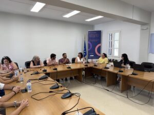 Στιγμιότυπα από το εργαστήριο στην αίθουσα συνεδριάσεων του Δημοτικού Συμβουλίου του Άγ. Ευστράτιου