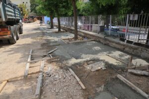 Διαμόρφωση των αυλών στο 2ο Δημοτικό Σχολείο