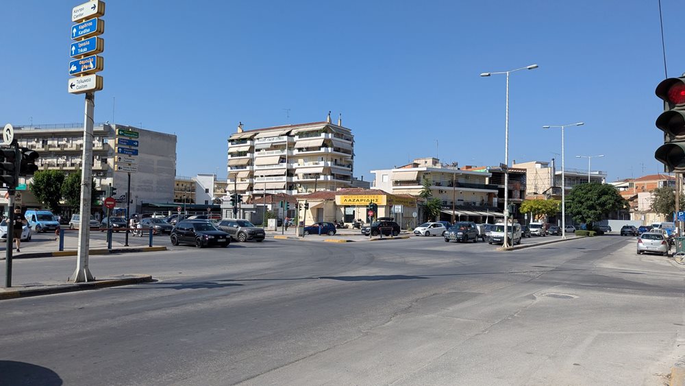 Φωτογραφία αρχείου της διασταύρωσης των οδών Ηρώων Πολυτεχνείου και Φαρσάλων