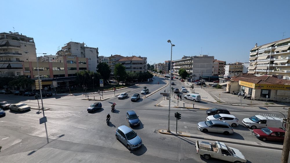 Φωτογραφία αρχείου της διασταύρωσης των οδών Ηρώων Πολυτεχνείου και Φαρσάλων