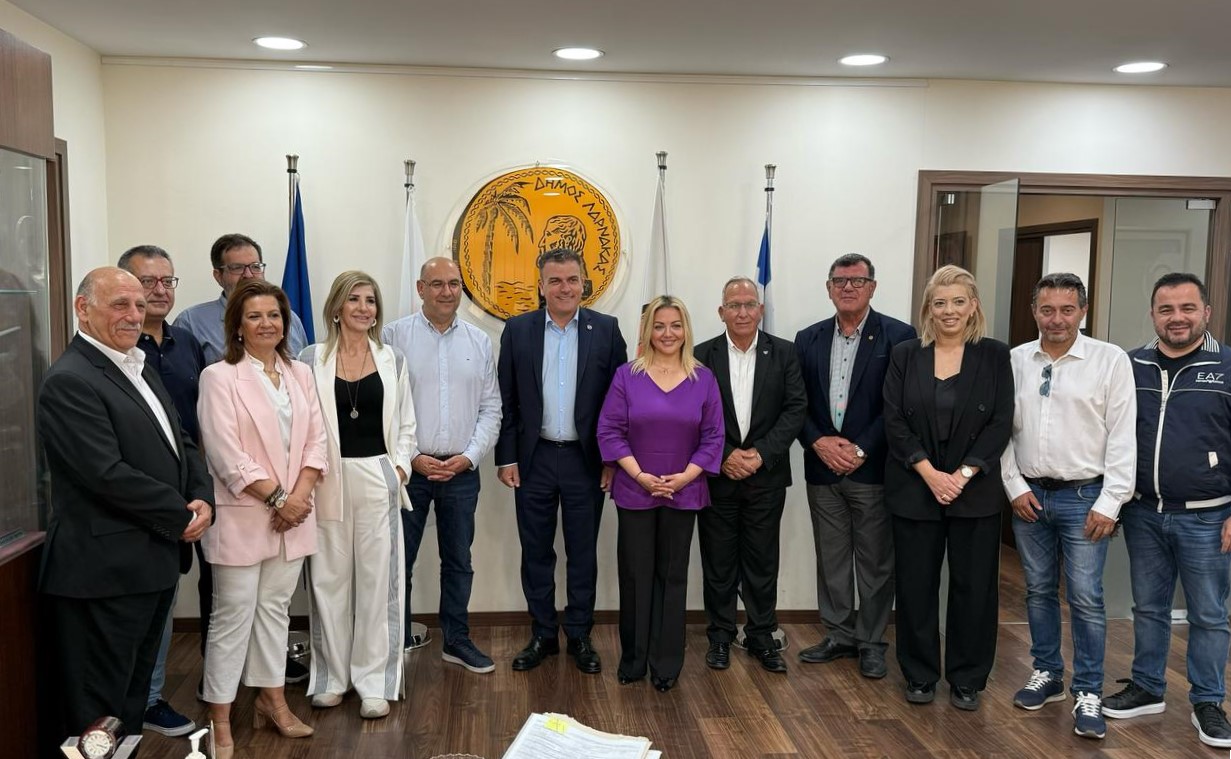 Υποδοχή αντιπροσωπείας δήμου Λάρνακας