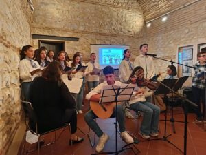 Στιγμιότυπο από την εκδήλωση για την απελευθέρωση της πόλης στο Μουσείο Εθνικής Αντίστασης