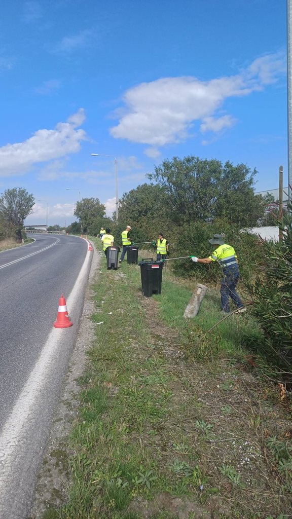 Στιγμιότυπο από τον καθαρισμό οδικών δικτύων