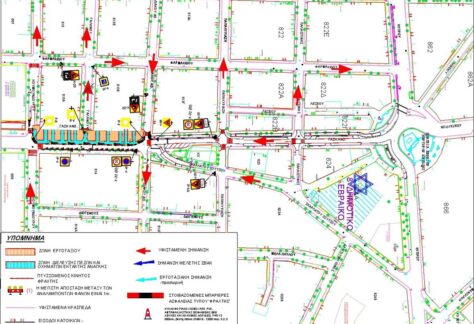 Το γράφημα για το Στάδιο 8 των κυκλοφοριακών ρυθμίσεων στην οδό Ανθίμου Γαζή