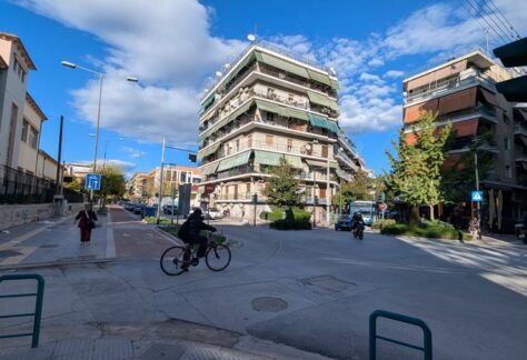 Η διασταύρωση των οδών Ηπείρου και Ανθίμου Γαζή