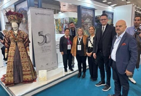 Στιγμιότυπο από την συμμετοχή του Θεσσαλικού Θεάτρου στην έκθεση τουρισμού Philoxenia