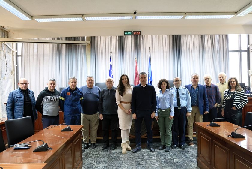 Στιγμιότυπο από την συνεδρίαση του ΤΕΣΟΠΠ Δήμου Λαρισαίων