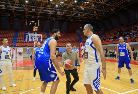 Στιγμιότυπο από τον Φιλανθρωπικό Αγώνα Μπάσκετ με Αμαξίδιο
