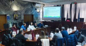 Στιγμιότυπο από την συνάντηση των εκπροσώπων των Δήμων Λαρισαίων και Σμύρνης